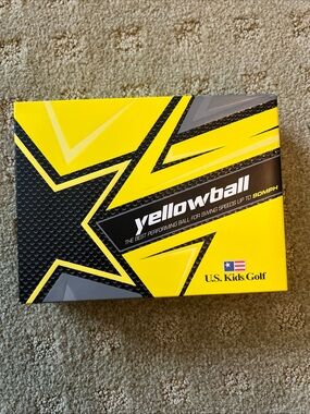 Yellowball Golf Balls by U.S. Kids Golf - Bright Yellow - 12 balls total